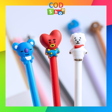 COD - S384 PENA BTS Pulpen Fancy Gel / Pena Karakter Army KPOP / Stationary / Peralatan Sekolah