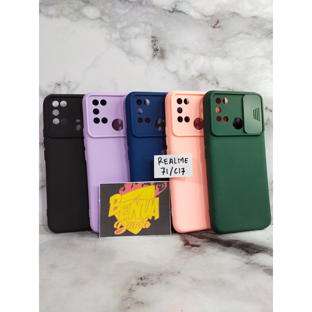 CASE SLIDE REALME 7I/C17 SLIDE SOFTCASE MACARON PELINDUNG KAMERA REALME 7I/C17 - BD