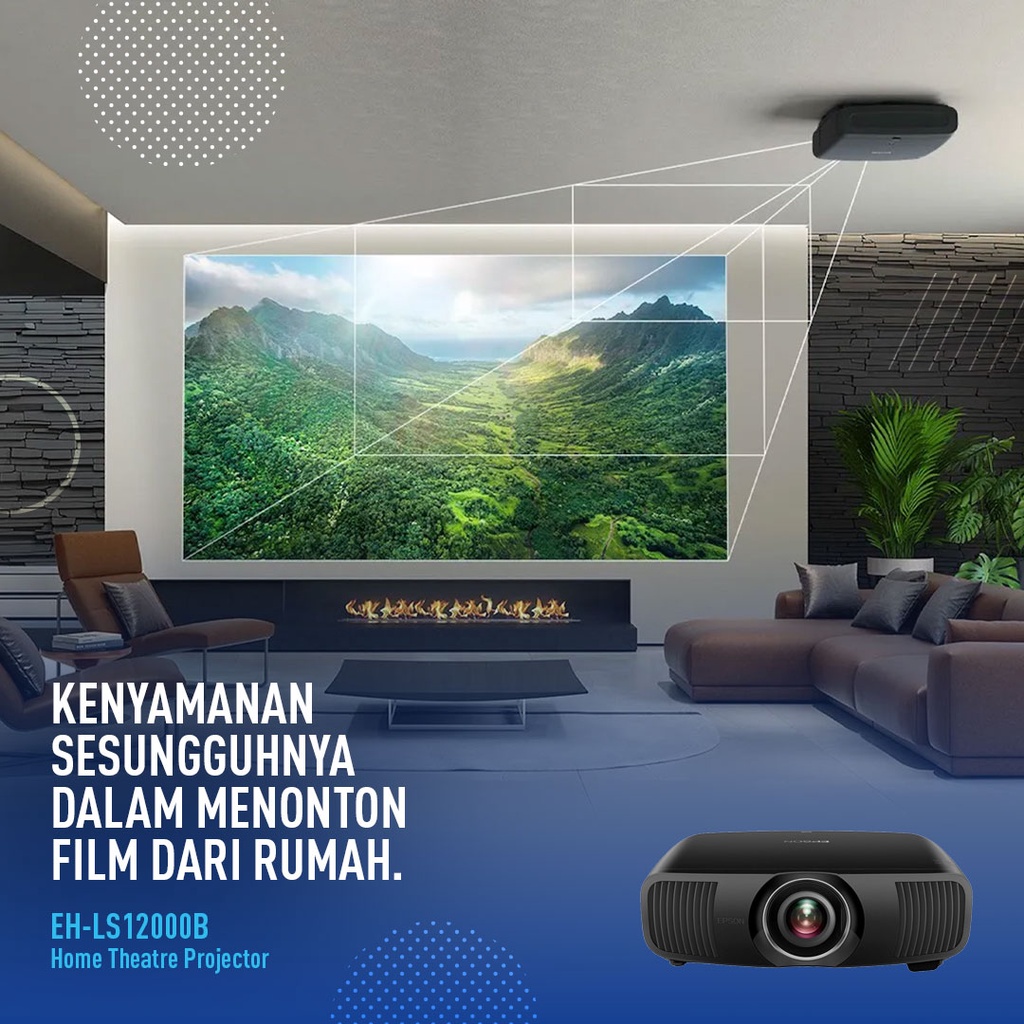 Proyektor EPSON Laser EH-LS12000B EH LS12000B Home Theatre 4K HDR10+