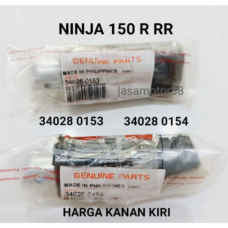 KARET PIJAKAN FOOTSTEP BELAKANG NINJA 150 R RR ORIGINAL 0153 dan 0154