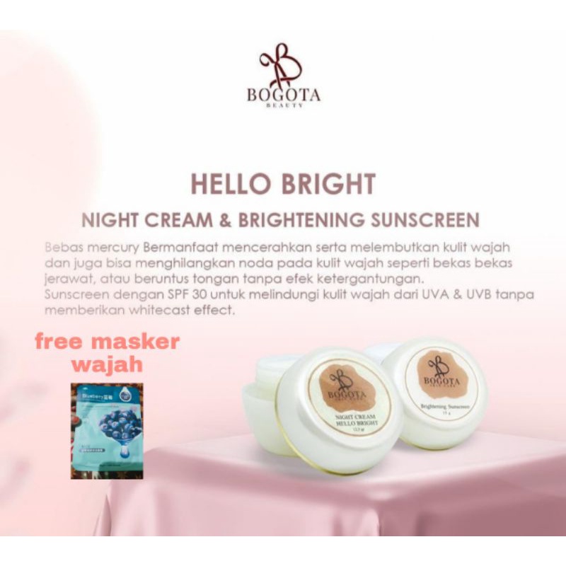 Cream bogota skincare, bogota normal series, bogota beauty cream wajah