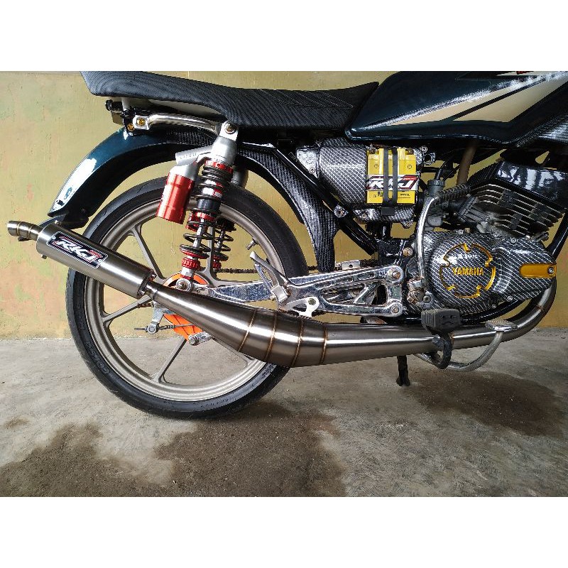 Knalpot RX-KING Standar Racing Thailand stainless tipe silinser garing gurih RKJ Racing