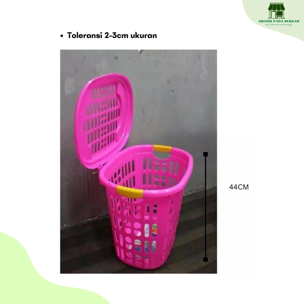 GPB Keranjang Laundry Tutup Keranjang Baju Plastik