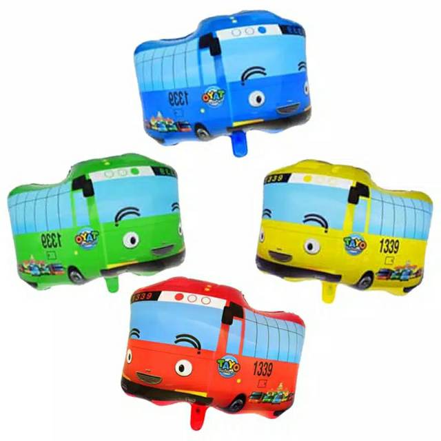 Tayo balon karakter/balon foil/ulang tahun/balon bus/balon anak