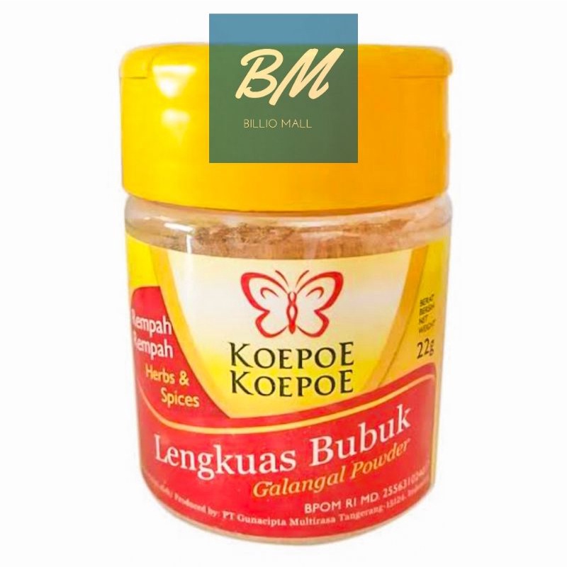 

Koepoe Kupu Lengkuas Bubuk 22 gr