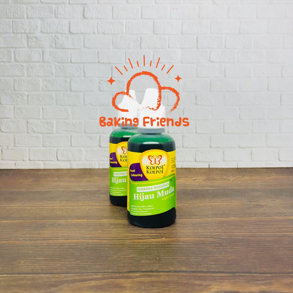 

KUPU KUPU PEWARNA HIJAU MUDA 30ML/FOOD COLOR LIGHT GREEN KOEPOE