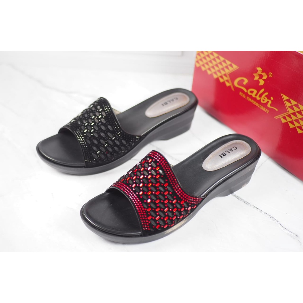 SANDAL WEDGES WANITA CALBI RGX 1809 TERBARU SANDAL CALBI ORIGINAL BISA COD