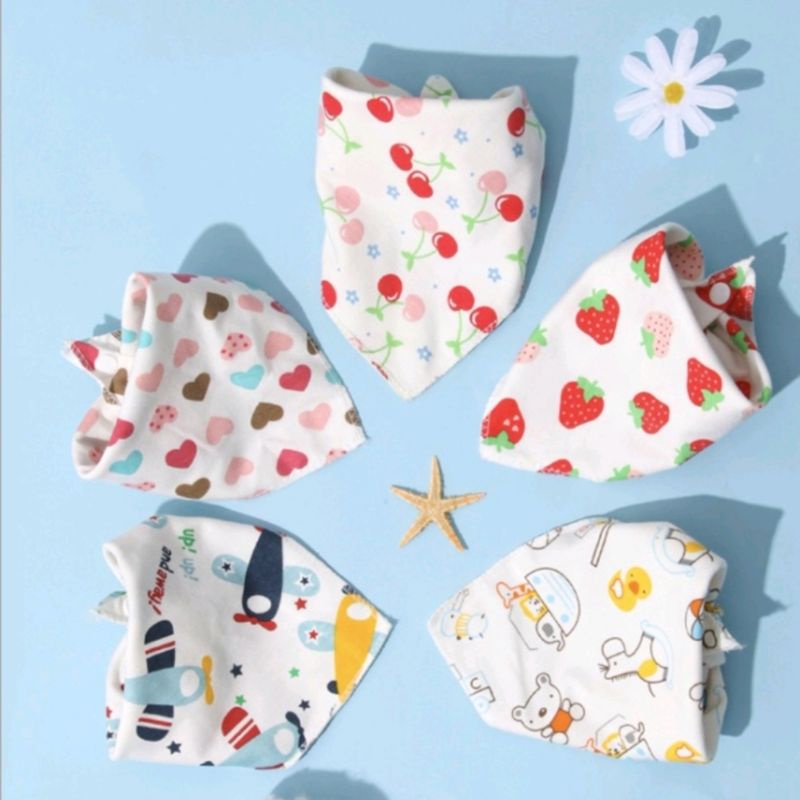 [BISA COD] Celemek Makan Bayi/ Tadah iler/Slabber bayi/ Baby Bibs