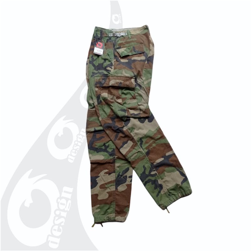 vintage trousers celana panjang us army woodland military
