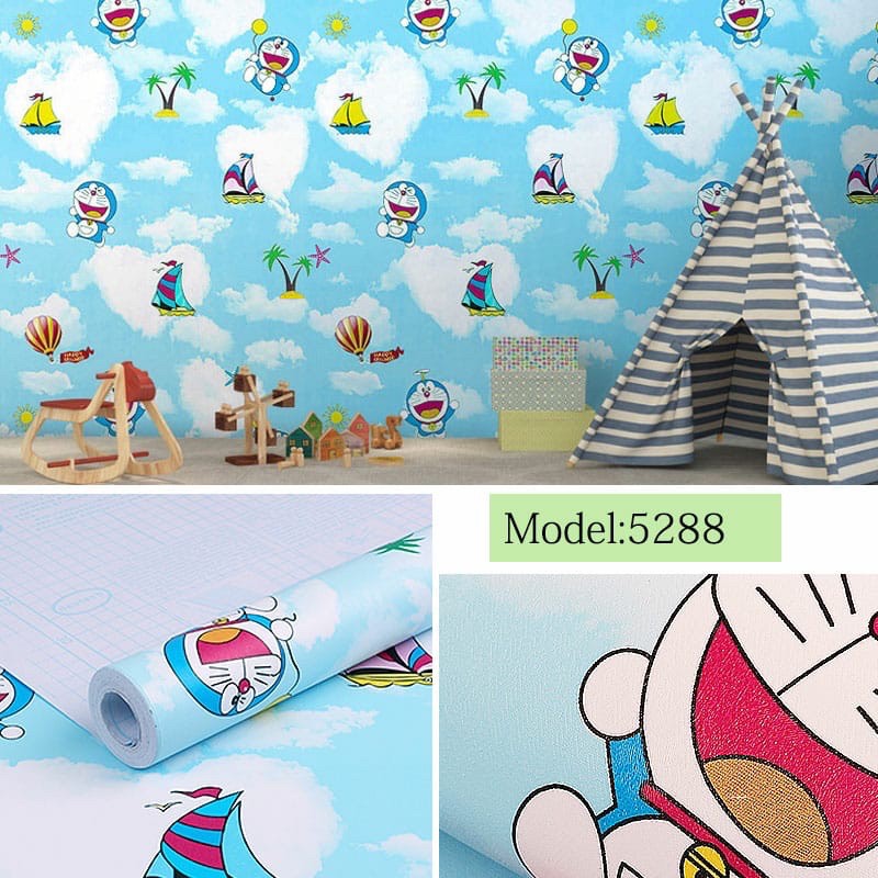 Wallpaper Dinding / Wallpaper Sticker Doraemon Pantai