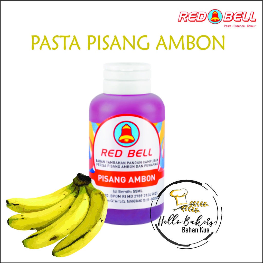 

RED BELL PASTA PISANG AMBON 55ML / RED BELL PASTA / PISANG AMBON / PERISA RED BELL