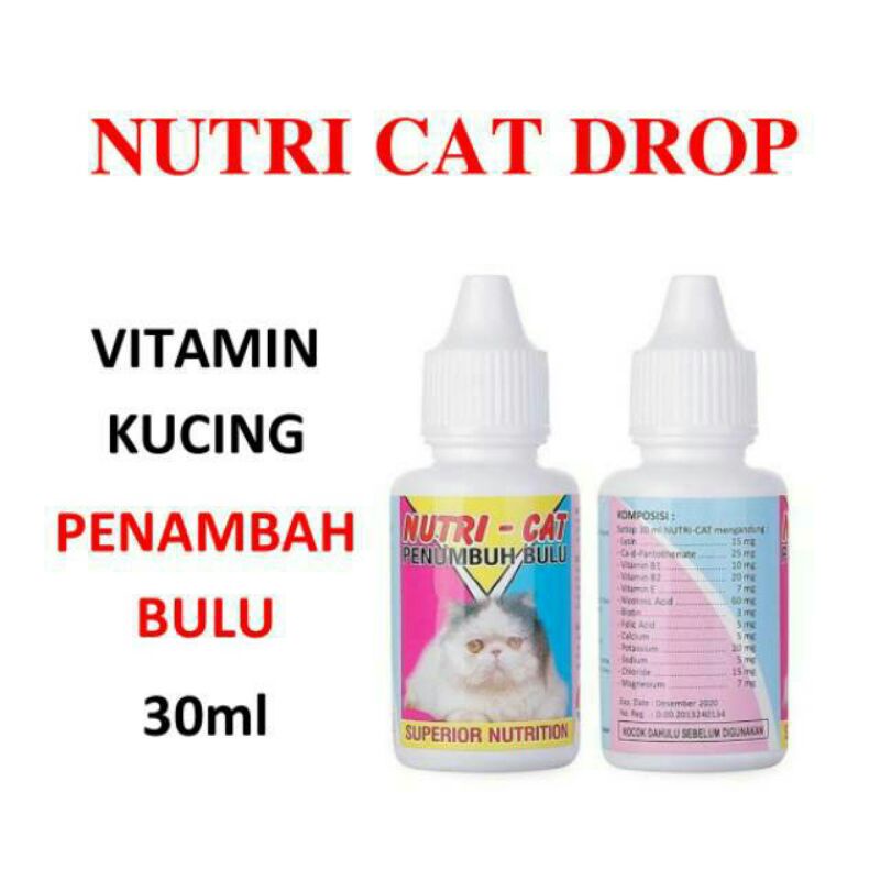 NUTRI CAT nutricat Obat Penumbuh Bulu Kucing