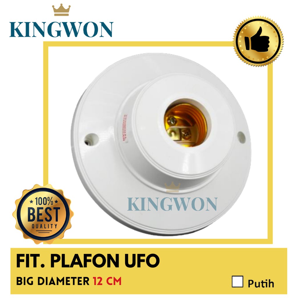 FITTING PLAFON LAMPU BIG UFO 12 CM