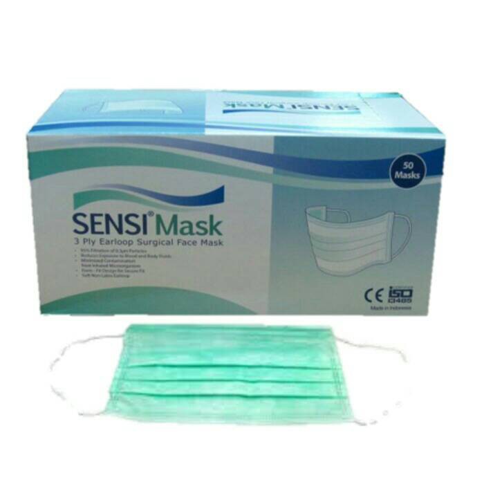 alat teknik Masker wajah mulut SENSI MASK 3PLY BERKUALITAS ...