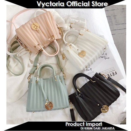 (COD) Vyctoria VOS05741 Tas Selempang Wanita 2in1 Fashion Import Promo BQ2528 EL310 GT1413 LT1545 2528 1545 1413 310 05741