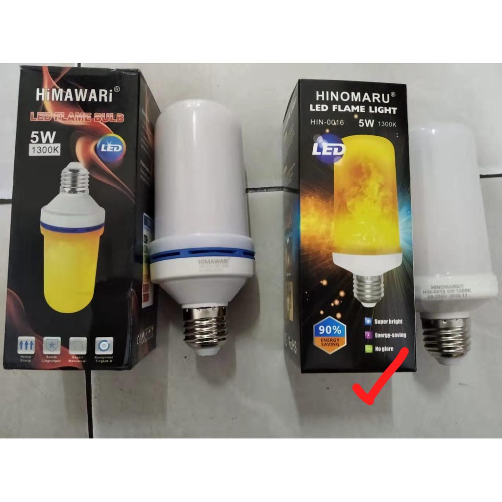 Hinomaru LED Flame Light Lampu Obor Api 5 Watt
