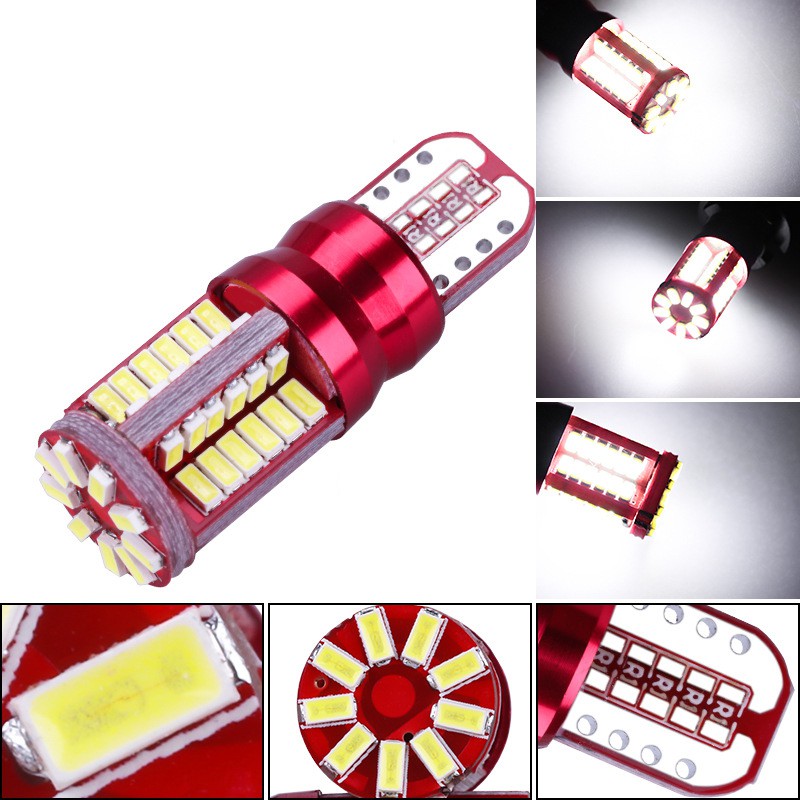 Lampu LED T10 57 titik SMD senja sein motor mobil CANBUS extra bright