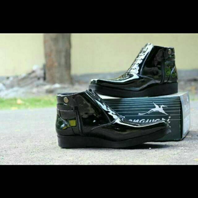 SEPATU PDH POLKI DENAWARI ASLI KULIT