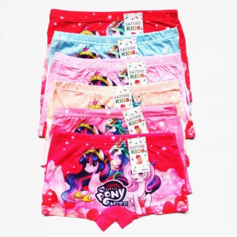 6 PCS CD KANCUT CELANA DALAM BOXER ANAK PEREMPUAN CEWEK LOL BAHAN ADEM MURAH LUSINAN