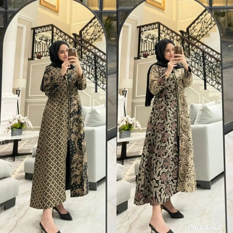 MiDi Dress Batik Sogan Edness Kayla
