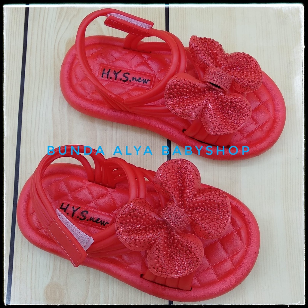 Sendal Anak Perempuan Usia 5 6 7 Tahun Merah Alas Karet Sepatu Sandal Anak Cewek Tali Pita Anti Licin Alas Karet Size 24 - 35 Sandal Anak Karet Sandal Anak Tali Sendal Anak Elastis