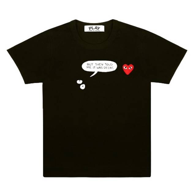 Kaos CDG Decaf CDG PLAY TSHIRT