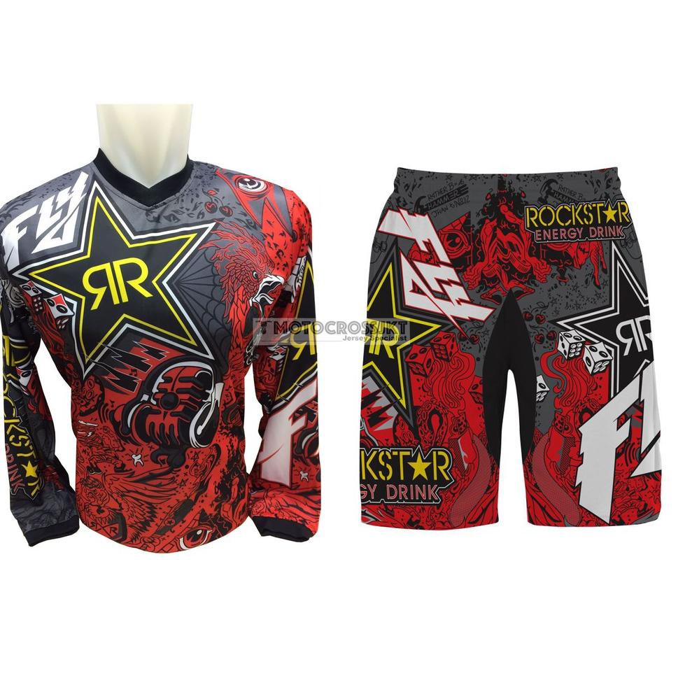  KODE BARANG 6 BAJU JERSEY DAN CELANA  SEPEDA  DOWNHILL 