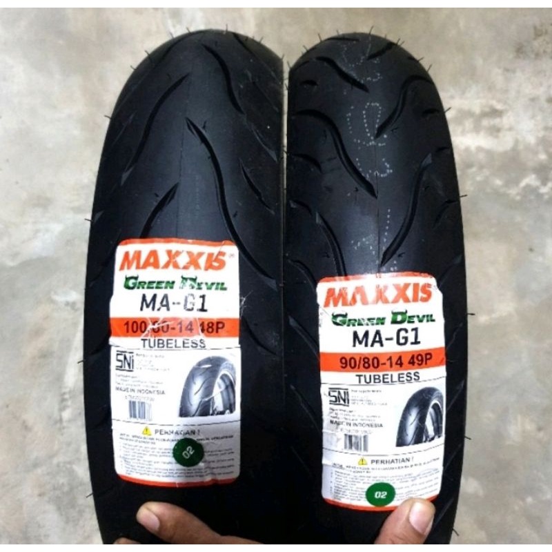 Ban Set Maxxis Green Devil Vario 150/Ban Luar Set Green Devil New Vario150