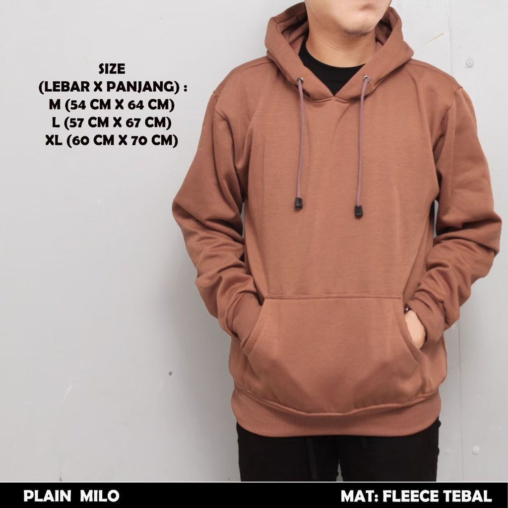 Hoodie Sweater Polos size M, L, XL, XXL Jaket tebal bayar ditempat