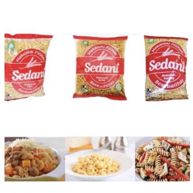 Makaroni pipa rebus Sedani macaroni 1 kg