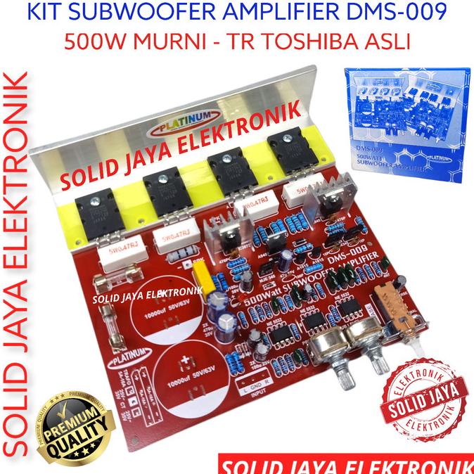 KIT POWER SUBWOOFER 500W DMS-009 PLATINUM AMPLIFIER SUBWOOFER DMS 009