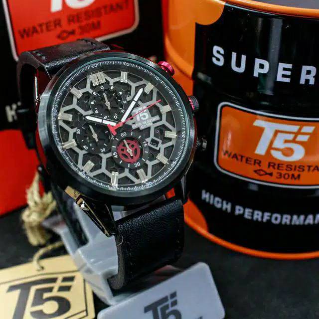 Jam Tangan Pria T5 H3737 T5 H 3737 chronograph original bergaransi free tin box