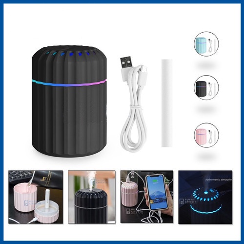 Air Humidifier/Aroma Theraphy Diffuser Usb Mini 200ml A8 / Pelembab Udara LED Light