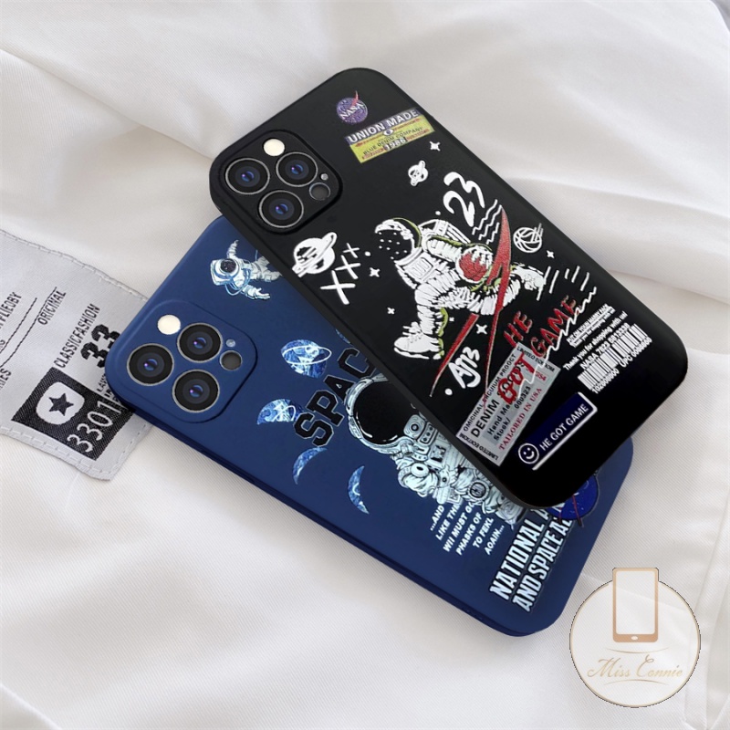 Xiaomi Redmi 10 9A Mi POCO F3 POCO M3 Pro Mi 11 lite 10T 10 Note9 Note10 Note8 Redmi 9 9C NFC 9T Note10Pro Note10S Poco X3 Poco M3 A15 A16 Reno 5 4 5F A54 A74 A12 A7 A5S A3S A9 A5 A53 2020 A35 Straight Cube Nasa Astronaut Space Soft Phone Case-5