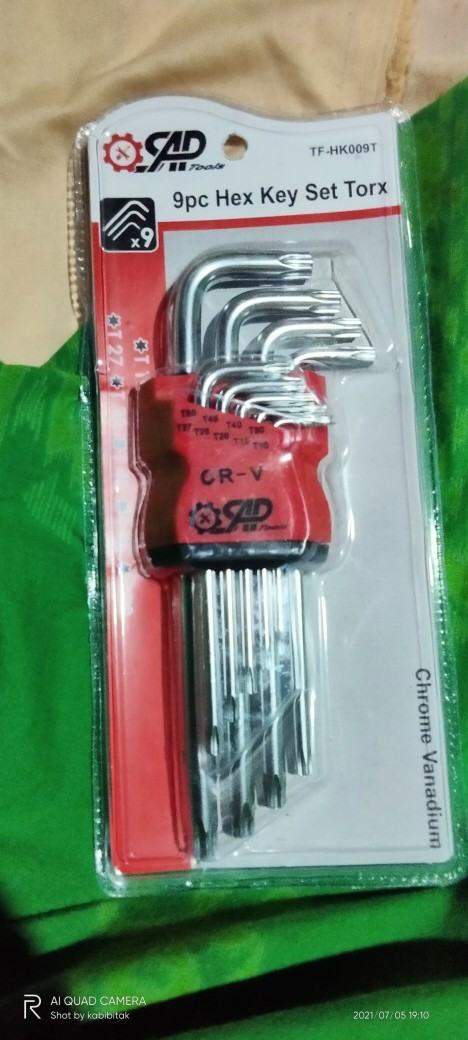 Kunci L Bintang Set Panjang