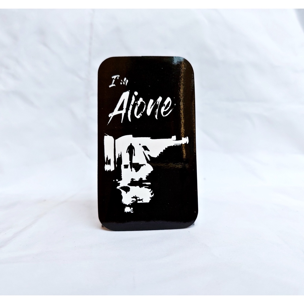 

STIKER sticker ALONE vinyl LOGO BRAND AESTHETIC HP LAPTOP MOTOR MOBIL WATERPROOF