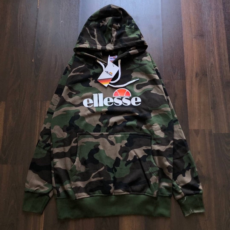 JAKET ELLESSE | HOODIE ELLESSE CAMO FULLTAG ~ BISA COD BAYAR DI TEMPAT