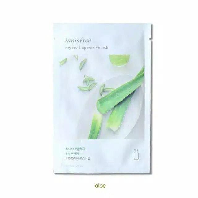 TERLARIS!! Innisfree Sheet Mask My Real Squeeze Baca Disclaimer Masker Wajah Masker Korea