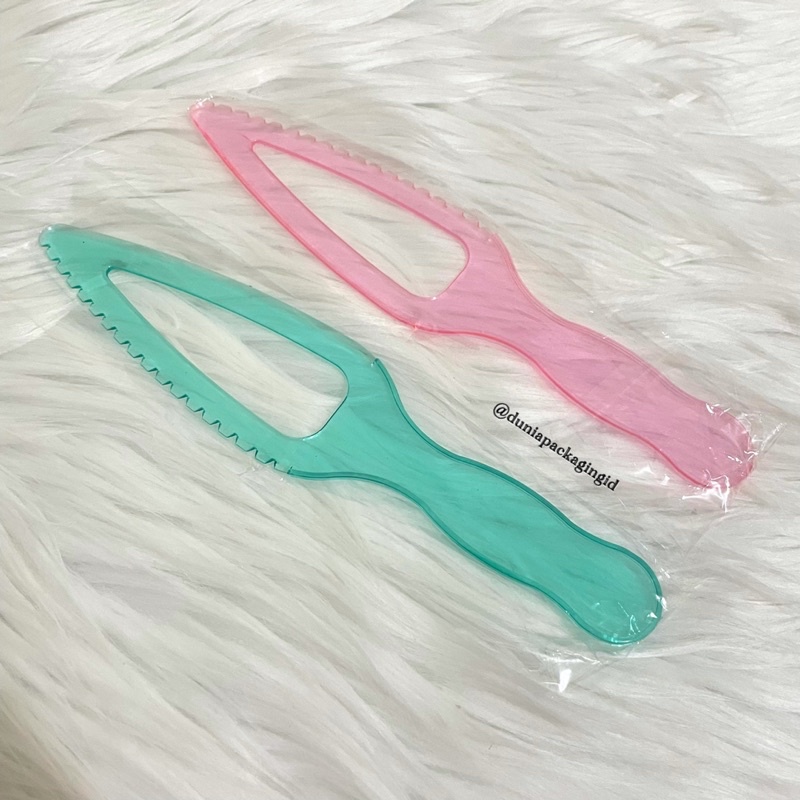 Pisau Cake Tebal Pastel Edition Pisau Kue Pastel Pink / Green Mewah Pemotong Tart Cake