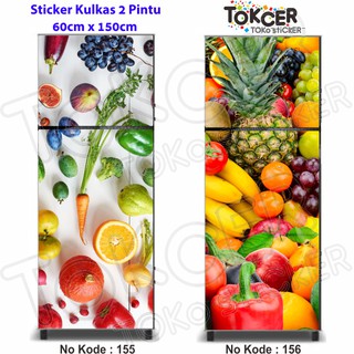  Stiker  Kulkas  2 Pintu Sayuran dan Buah  Shopee Indonesia