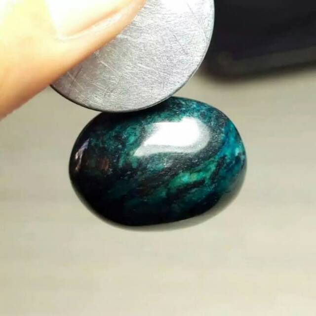 Batu akik badar besi asli natural nempel magnet