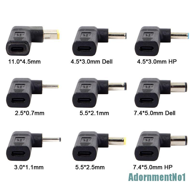 (AdornmentNo1) Adapter Konverter charger Laptop usb Tipe-c female dc power jack