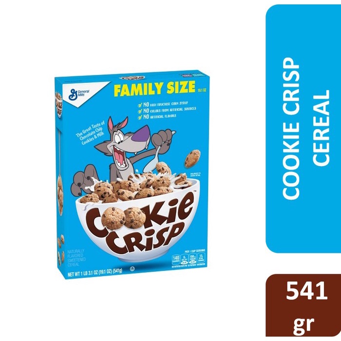 

Cookie Crisp Cereal - Sereal Sarapa7n Impor Kukis 19.1oz (541gr)