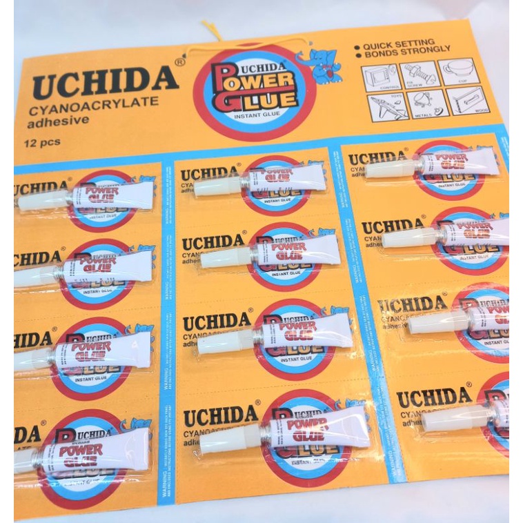 

Lem Power Glue Instan Glue Reguler Isi 12Pcs