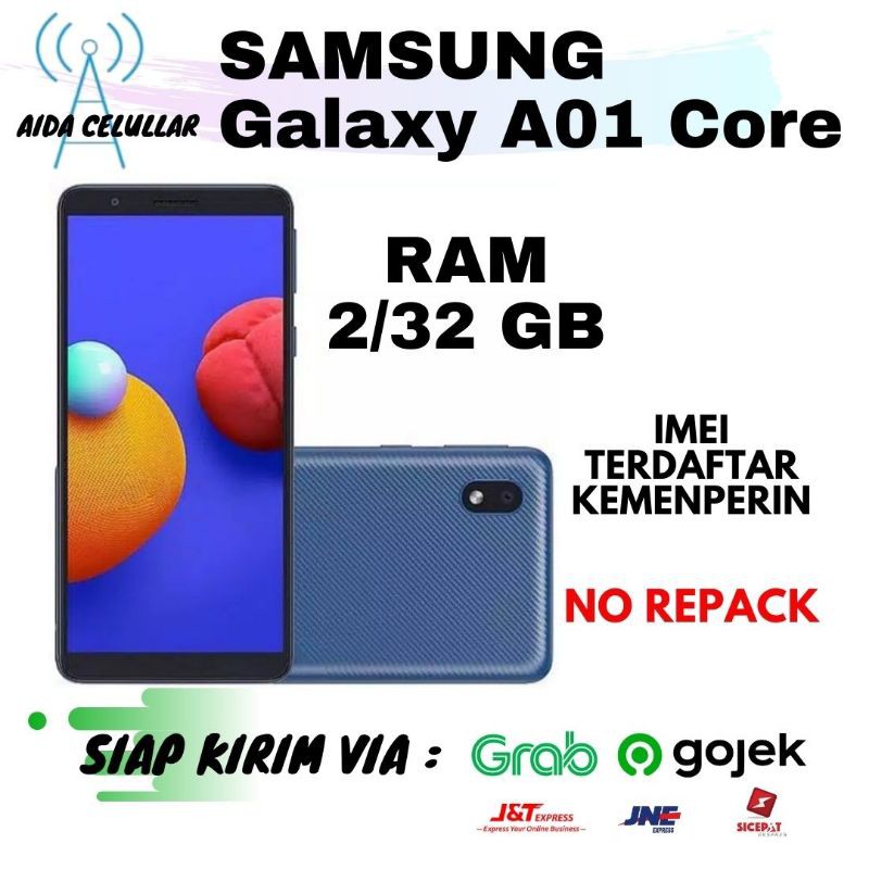 Samsung Galaxy A01 Core 2/32 GB 2GB 32GB Garansi Resmi SEIN