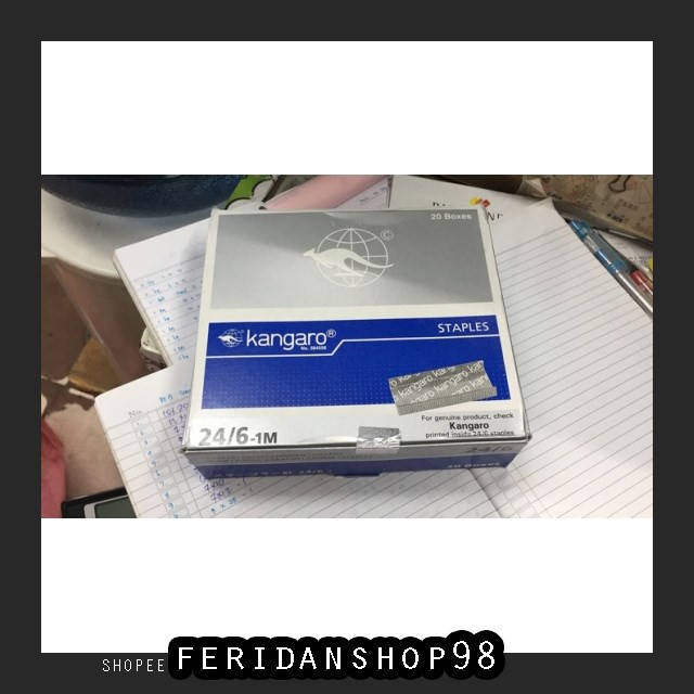 

FS103 STAPLES ISI STAPLES 24 ATK BESAR MERK KANGARO BY FERIDANSHOP98