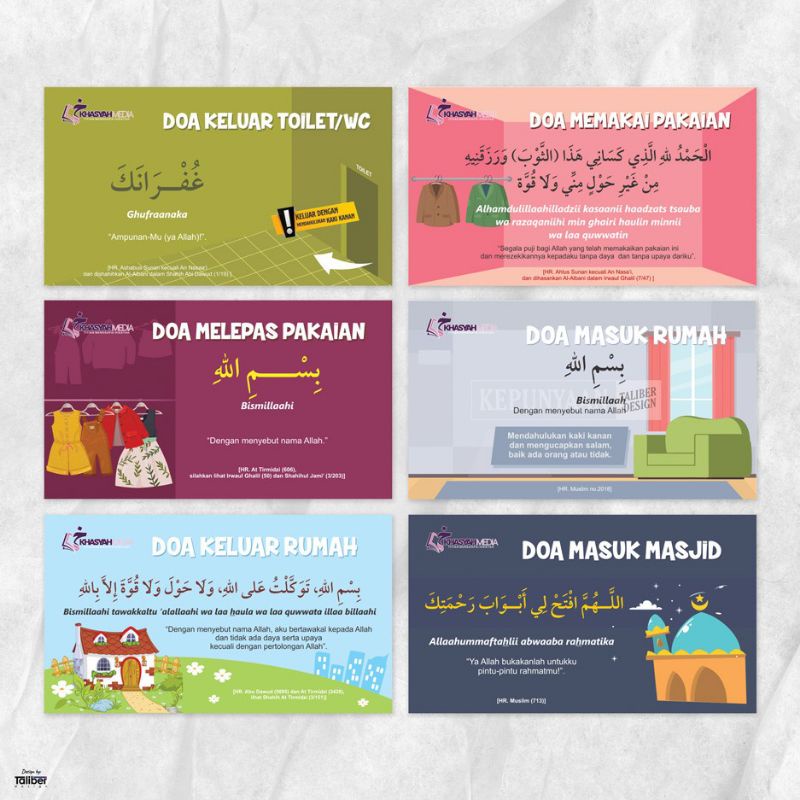 

H7Y STIKER DOA & DZIKIR SEHARI-HARI (ISI 30 STIKER) - UKURAN LEBIH BESAR & TAHAN LAMA