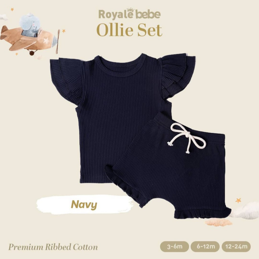 ROYALE BEBE OLLIE SET / BAJU SET ANAK / baju anak / royal bebe / baju fashion