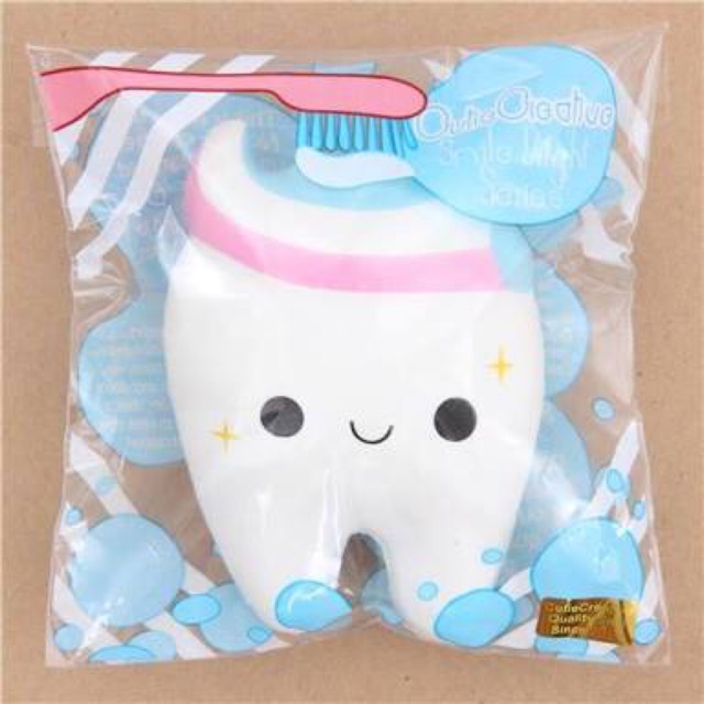 tooth squishy by cutie creative