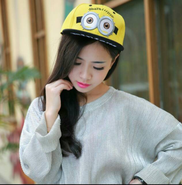 Topi Snapback/Baseball /Topi karakter motif Kartun Minion dan Cars unisex Pria dan wanita